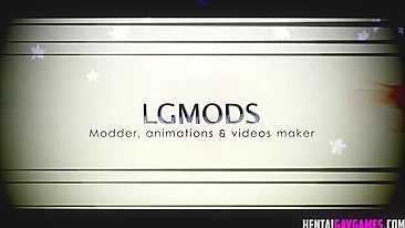 Hentai de asiáticos musculosos brincando de anal com toys.