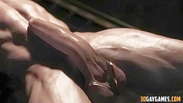 Cena gay hentai de zumbi com animação 3D e clima intenso.