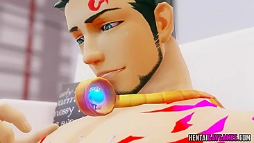 Super-heroínas hentai curtem foda selvagem no carro esportivo.