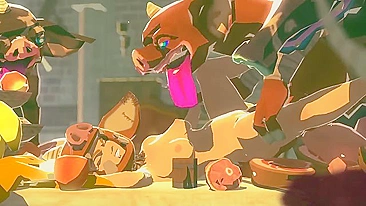 Zelda é atacada e estuprada brutalmente por monstros Bokoblin em vídeo hentai pornô.