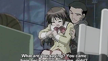 Trio hentai com professor fake e garotas universitárias quentes.