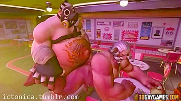 Heróis de Overwatch ficam quentes e safados em animação 3D hentai.