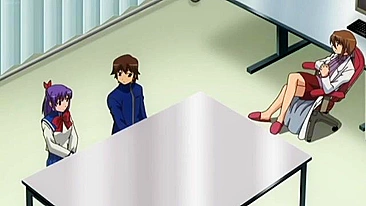 Colegial quietinha e amiga otaku em ménage safado.