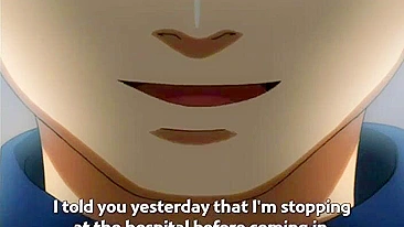 Gangbang sleazy de colegial hentai no trem.