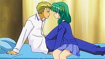 Professora fofa leva dupla penetração em vídeo hentai.