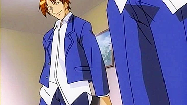 Professora fofa leva dupla penetração em vídeo hentai.