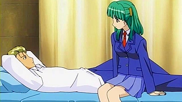 Professora fofa leva dupla penetração em vídeo hentai.