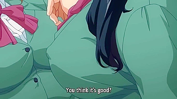 Hentai morena de peitão leva surra de rola no banheiro público.