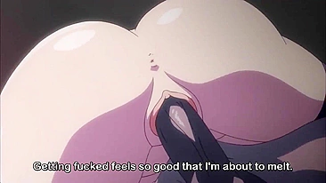 Ação hentai hardcore com colegial desonrada levando dupla penetração de pau enorme.