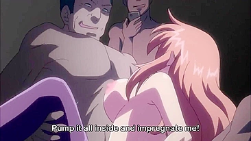 Ação hentai hardcore com colegial desonrada levando dupla penetração de pau enorme.