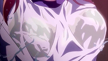 Ação hentai hardcore com colegial desonrada levando dupla penetração de pau enorme.