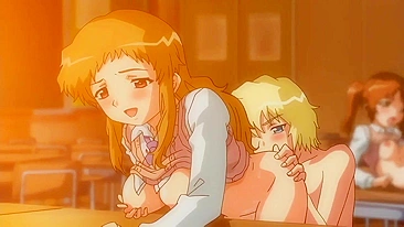 Lésbicas hentai atacam em orgia louca no ônibus escolar.