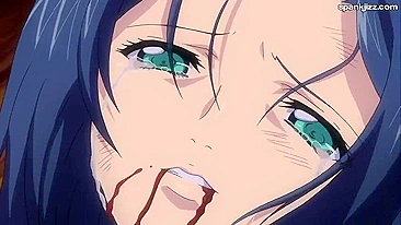 Hentai: monstro de tentáculos estupra peituda safada.