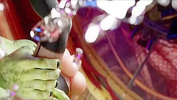 Hentai: Arena Subterrânea de Don Corneo - Tifa e Honoka gangbangadas por monstros.