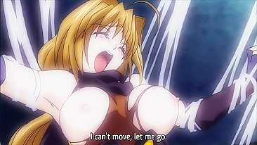 Hentai - Personagem de Beat Blades Haruko leva surra de pica de monstros em cena explícita.