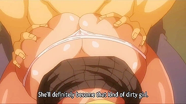 Cinco teens curvilíneas transam em trem anime em movimento. #Hentai #Porn