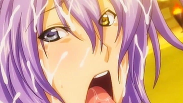 Princesa peituda leva dupla penetração em hentai.