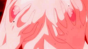 Princesa peituda leva dupla penetração em hentai.