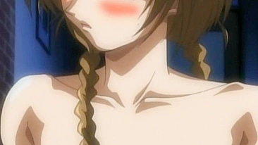 Seduzida pelo irmão, gata hentai mama o pau duro dele com vontade.