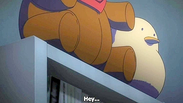 Morando juntos de repente leva a uma transa quente pela primeira vez.