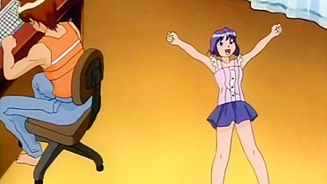 Cena hentai sedutora com teen fofa e amante na banheira.