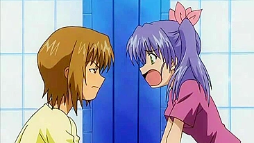 Lenda hentai de pervertido transando com teen petite na mesa do restaurante.