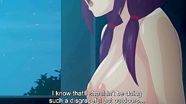 Colegial hentai safada Ayaka se masturba enquanto amiga chupa pau.