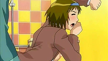 Garota hentai fudida por tarado invisível no banco do parque.