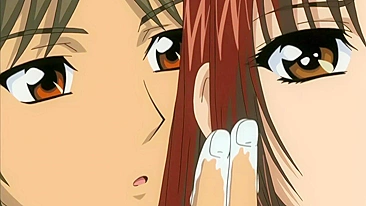 Gatas safadas gozam com notícias hentai e squirt lésbico das amantes.