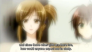 Tutora Caseira 1 - Aluno fode 4 tutoras hentai peitudas.