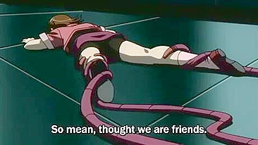 Hentai: Novinha anime de buceta apertada destruída por tentáculos.