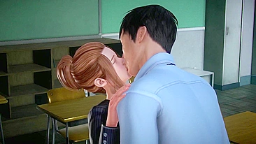 Professora se masturba na aula e leva rola do aluno. #Hentai