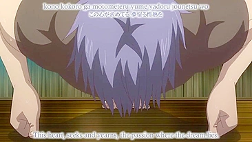 Hentai: guerreirinha petite de bucetinha virgem leva rola.