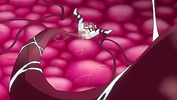 Monstros tentáculos atacam escola mágica e fodem os alunos em hentai.