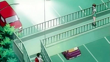 Colegial dedada por tarado de anime em público.