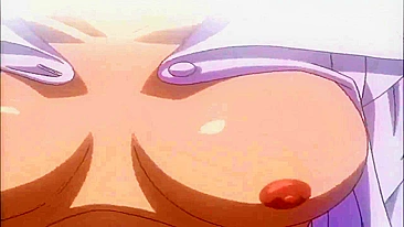 Enfermeira hentai peituda dominada por velhos safados com brinquedos e chicotes.