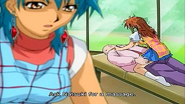 Enfermeira hentai peituda dominada por velhos safados com brinquedos e chicotes.