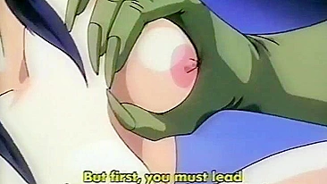 Colegial hentai se rende ao senhor demônio em cena de sexo gráfica.