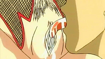 Âncora hentai curte sexo safado com brinquedos na buceta e no cu.