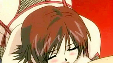 Âncora hentai curte sexo safado com brinquedos na buceta e no cu.