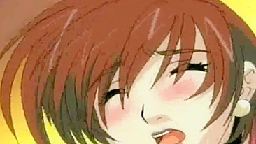 Âncora hentai curte sexo safado com brinquedos na buceta e no cu.