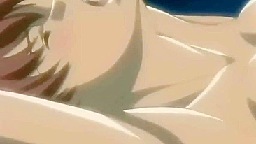 Ruiva hentai com tornozelos amarrados leva no cu fundo.