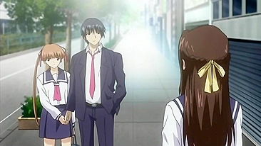 Ringetsu 2 - Colegial hentai se masturba na biblioteca e dá a bucetinha virgem.