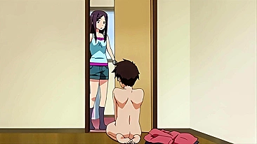 Irmão e irmã em hentai anime transam incesto após aposta ganha.