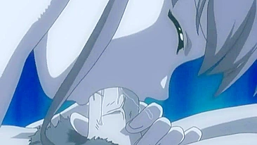 Colegial hentai peituda leva DP de verme tentáculo.