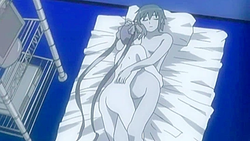 Colegial hentai peituda leva DP de verme tentáculo.