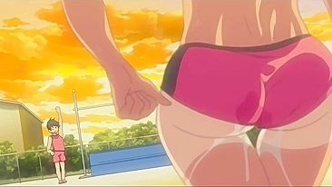 Colegiais safadas se pegam na pista após treino. #hentaiporn