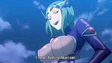 Anjo Sagrado do Amor Mary engravidada por tentáculos demoníacos em cena hentai de garota mágica.