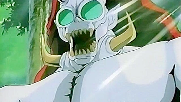 Colegial estuprada por monstros na floresta, estilo hentai.