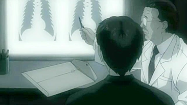 Cena hentai chuvosa com virgem colegial em sexo quente ao ar livre.